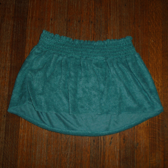 UO Project Social T Canary Blue Mini Skirt - Picture 3 of 3